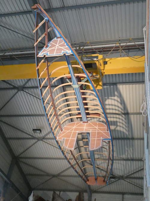 Spantgerüst ausgeformt